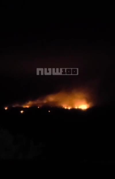 Bombardment with incendiary ammunition in Tiri