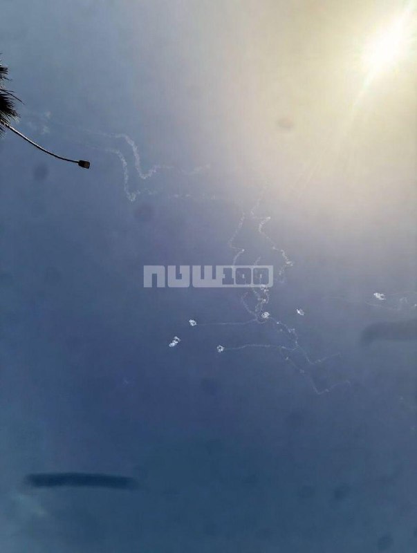 Interceptions over northern Israel