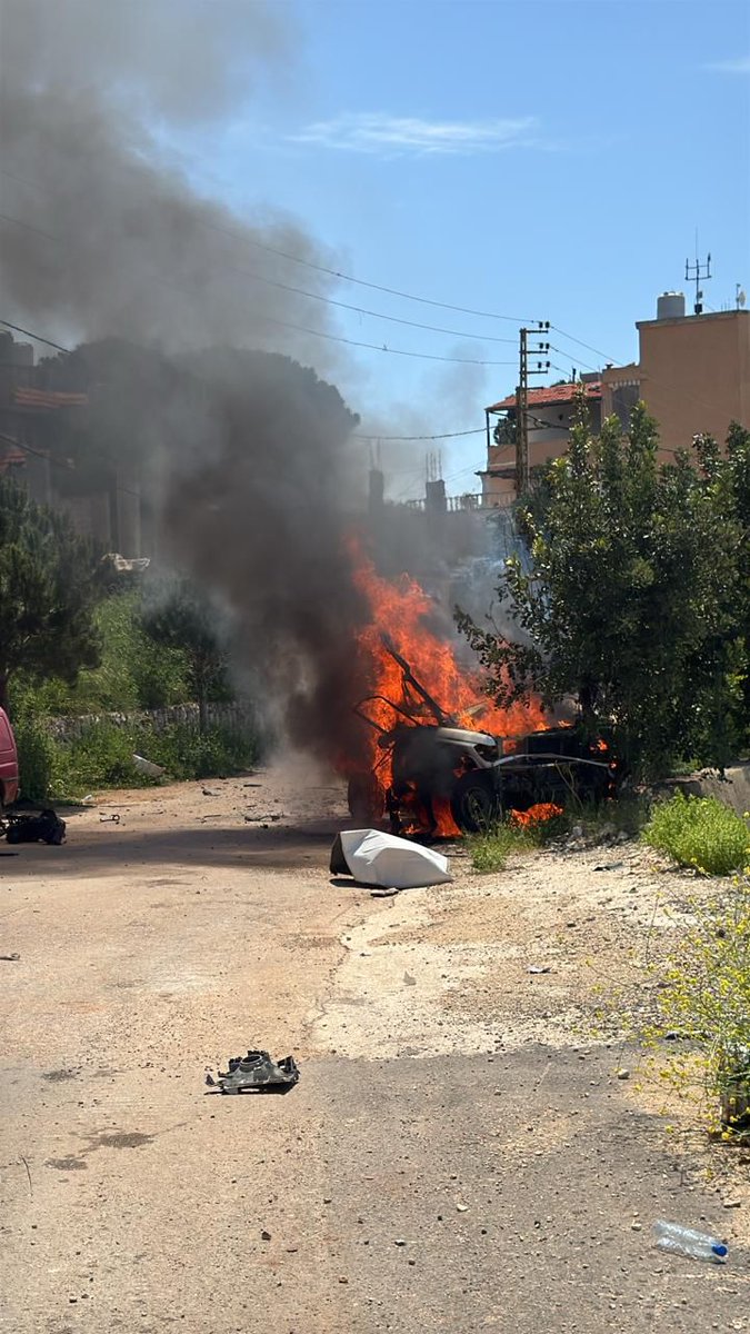 Un dron atacó un vehículo en la ciudad de Yahmar al-Shaqif.