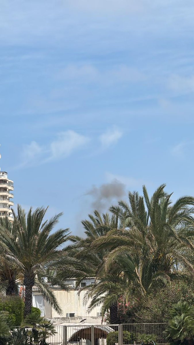 Image of warplanes launching an airstrike on the city of Tyre in southern Lebanon
