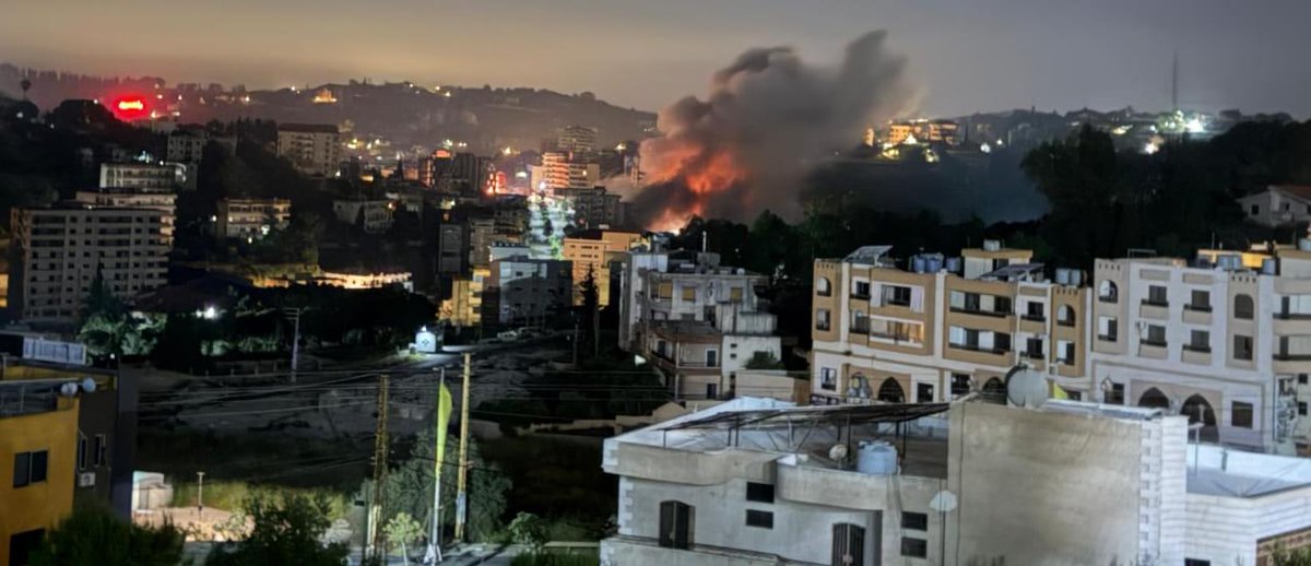 The raid that targeted Nabatieh was in the vicinity of the Civil Defense Center.