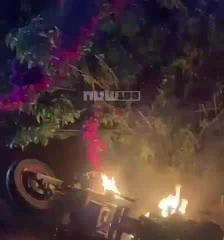 Attack on a motorcycle on the Burj al-Shamali al-Bzouria road.