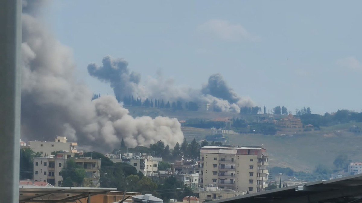 Airstrikes target towns in southern Lebanon: Harouf, Nabatieh, Mefdoun, Qlaileh