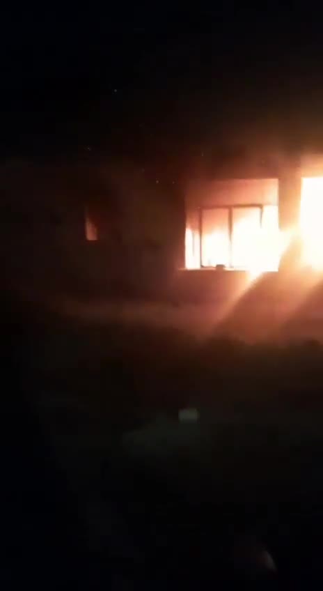 Settler militias burn down a mosque in the village of Qusra, southeast of Nablus.