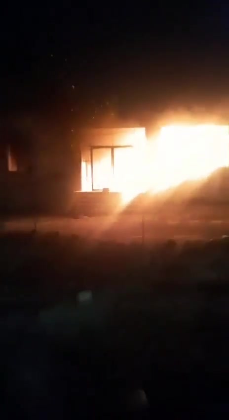 Settler militias burn down a mosque in the village of Qusra, southeast of Nablus.