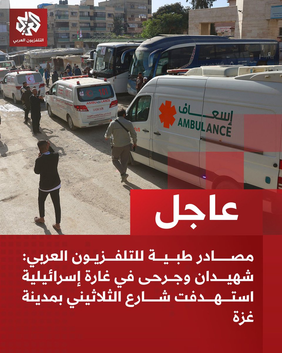 Medical sources told Al-Araby TV: Two dead and several wounded in an Israeli airstrike targeting Thalatini Street in Gaza City.