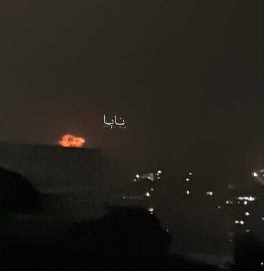 Israeli warplanes launch raids on the Ali Taher heights in southern Lebanon.