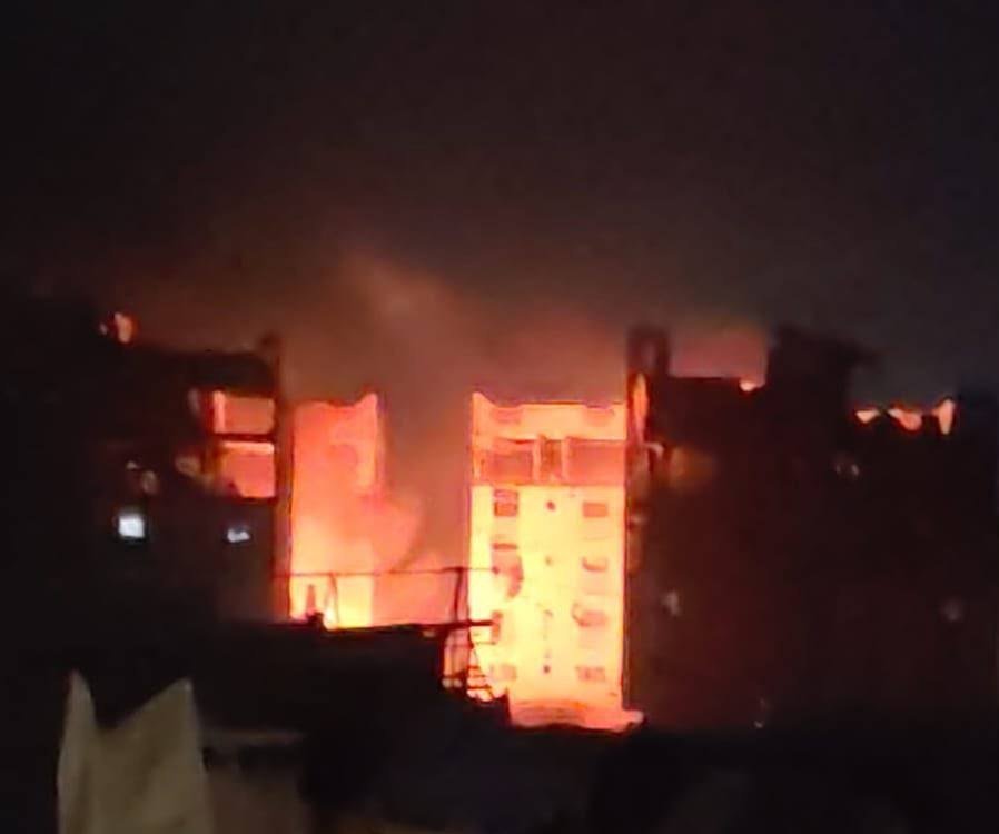 Israeli raid targets residential apartment in building in Khan Yunis, northwest of Gaza